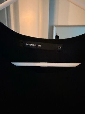 Karen Millen Black Crewneck Top